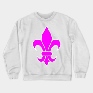 fleur de lis (pink) Crewneck Sweatshirt